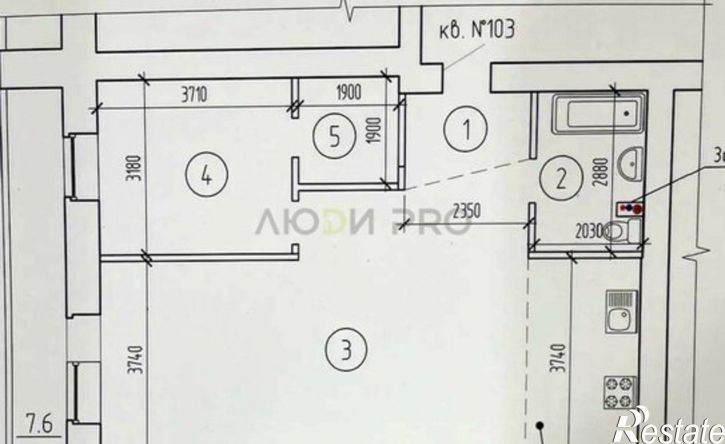 2-комн квартира ул 1-я Рабочая Слобода, 36 1,  д. 36 1,  к. 1