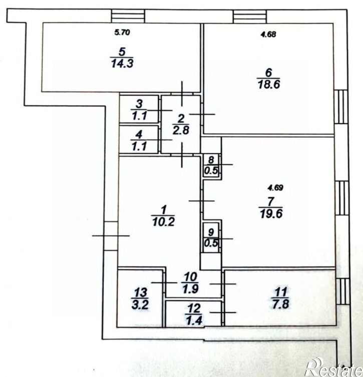 3-комн квартира Петербургское шоссе, 49,  д. 49
