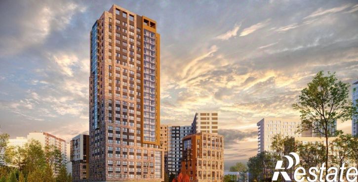 1-комн квартира в новом доме Цветочная улица, 1А,  д. 1А