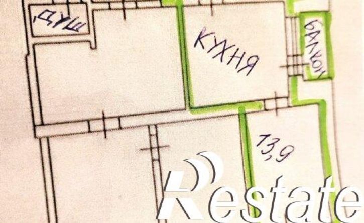 2-комн квартира деревня Большие Перемерки, 22А